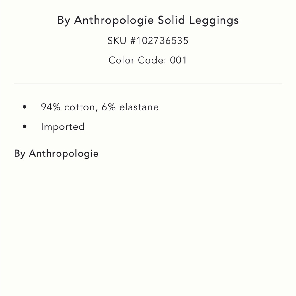 Anthropologie Solid Leggings - Picture 8 of 13